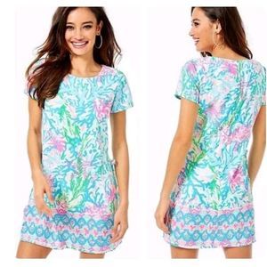 Lilly Pulitzer NEW WITH TAGS🏷️ Blanca Stretch Romper in Coral Bay size 8.